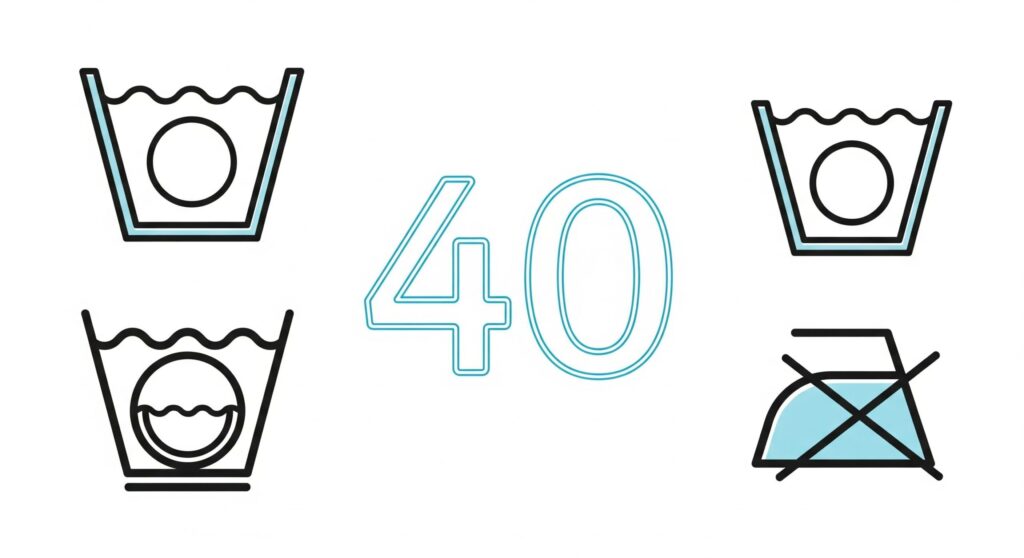 比較でわかる洗濯表示の40とは何ですか？