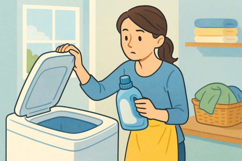 洗剤入れ忘れた衣類の臭いは取れる?