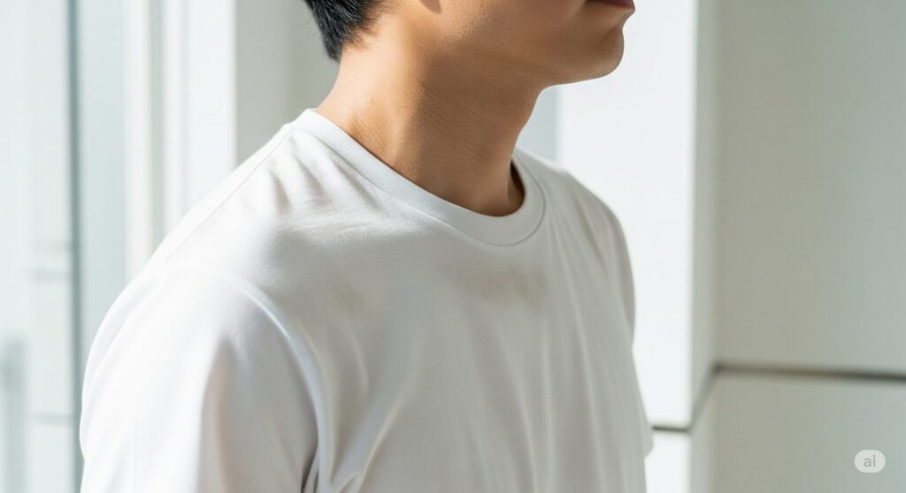 洗濯水洗いのみで汗の汚れは落ちるのか