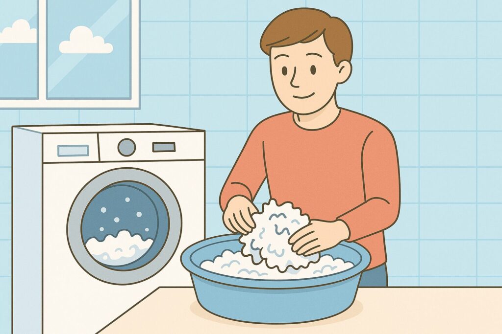 大量の紙を洗濯してしまった時のステップ