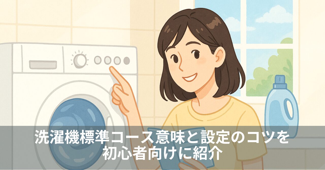洗濯機標準コース意味と設定のコツを初心者向けに紹介